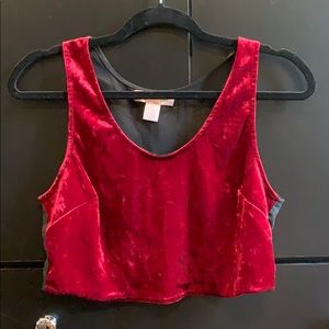 Red Velvet Crop top